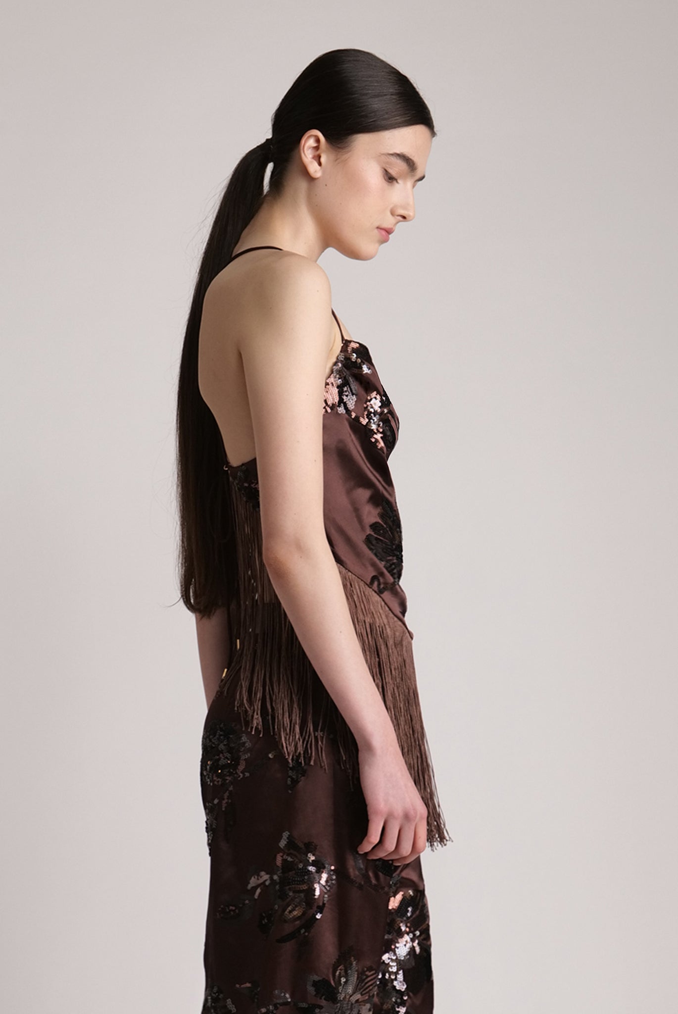 SABINA MUSAYEV - blossom_sequins_on_satin_dark_brown_spring_24