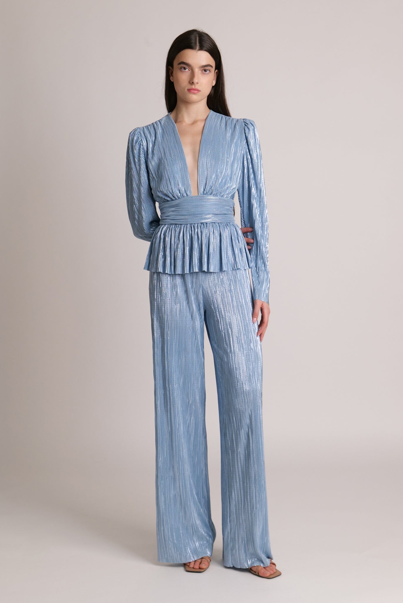 SABINA MUSAYEV - pleated_knit_w_foil_blue_topaz_23_24