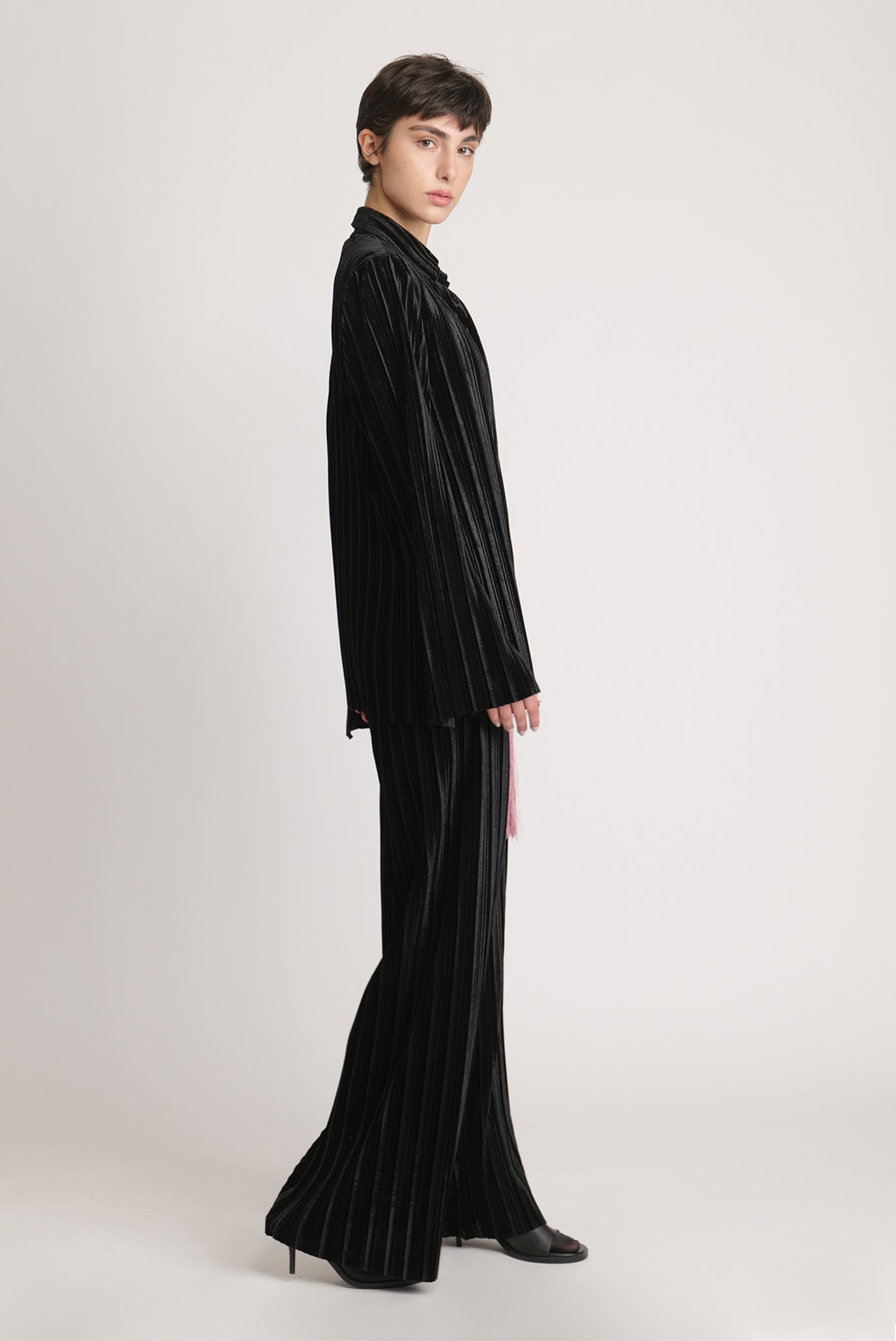 SABINA MUSAYEV - pleated_velvet_black_fw_23_24