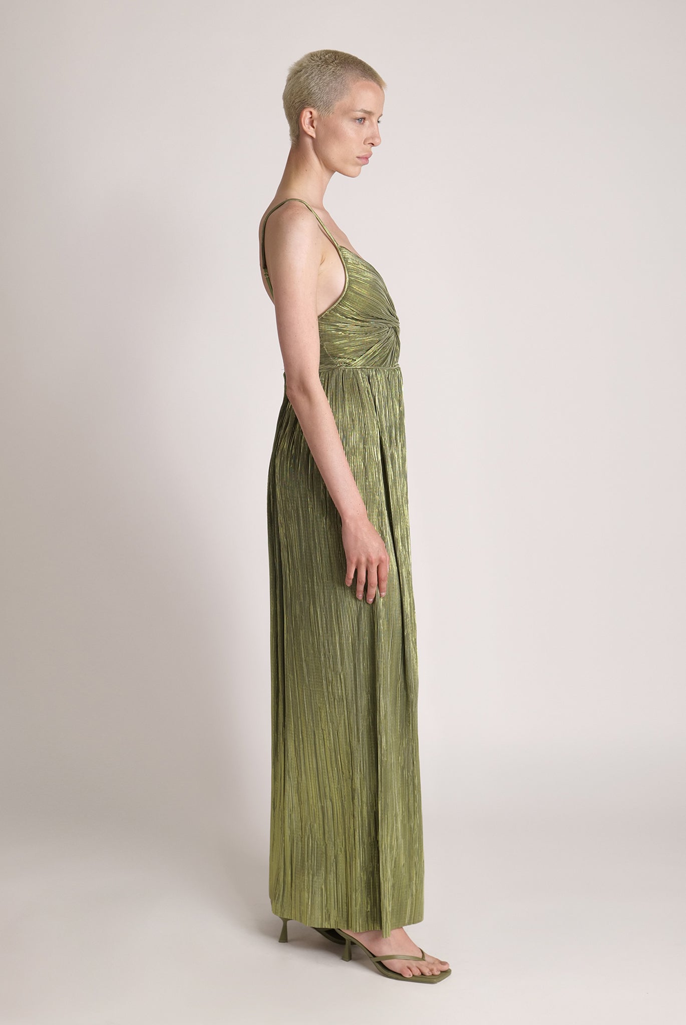 SABINA MUSAYEV - pleated_knit_w_foil_olive_green_spring_24