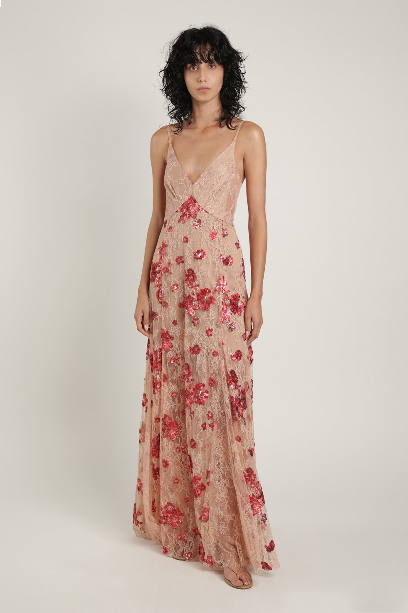 SABINA MUSAYEV - floral_sequin_on_soltice_lace_red_on_nude_summer_24