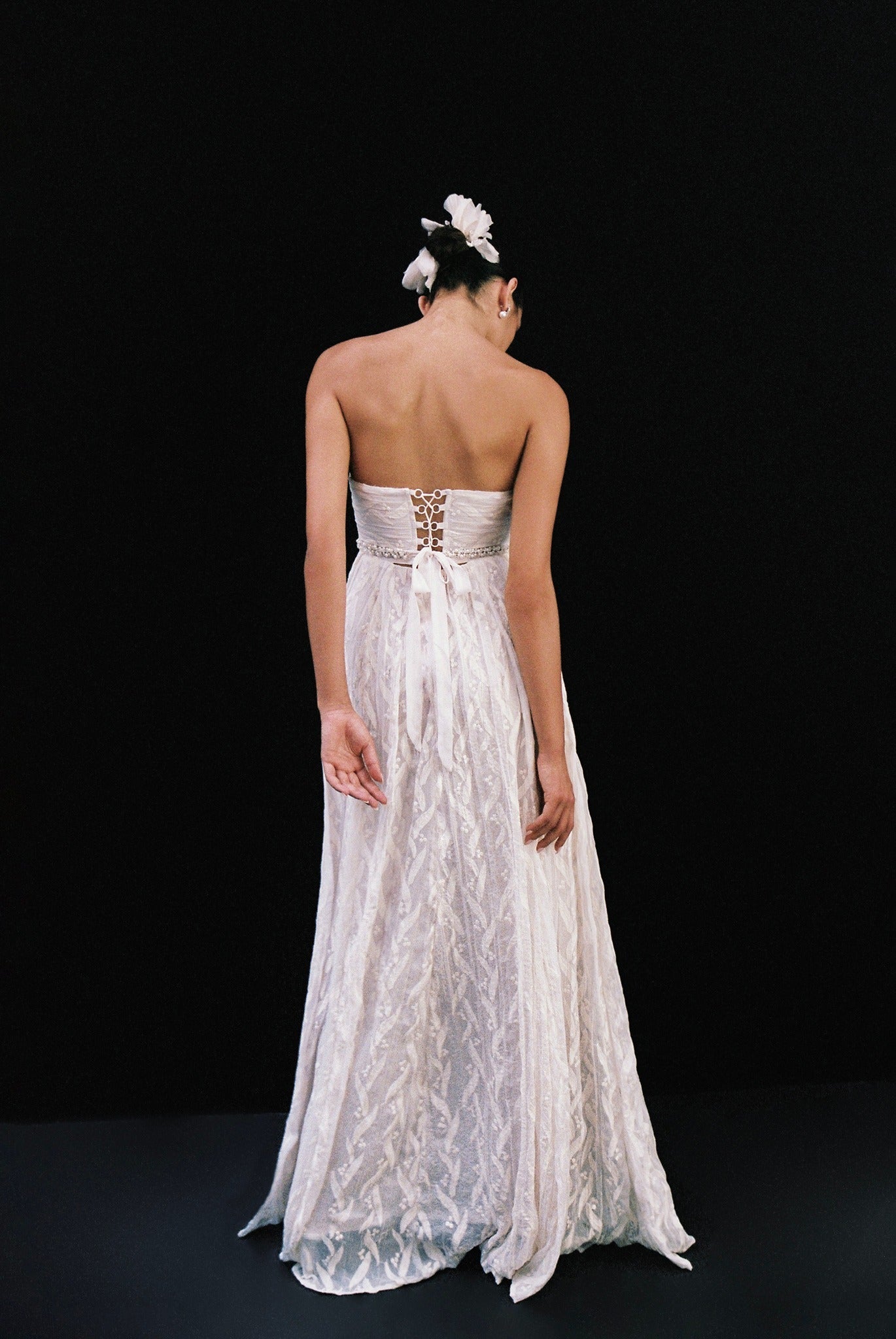 SABINA MUSAYEV - pleated_chiffon_w._floral_emb_ivory_bridal_25