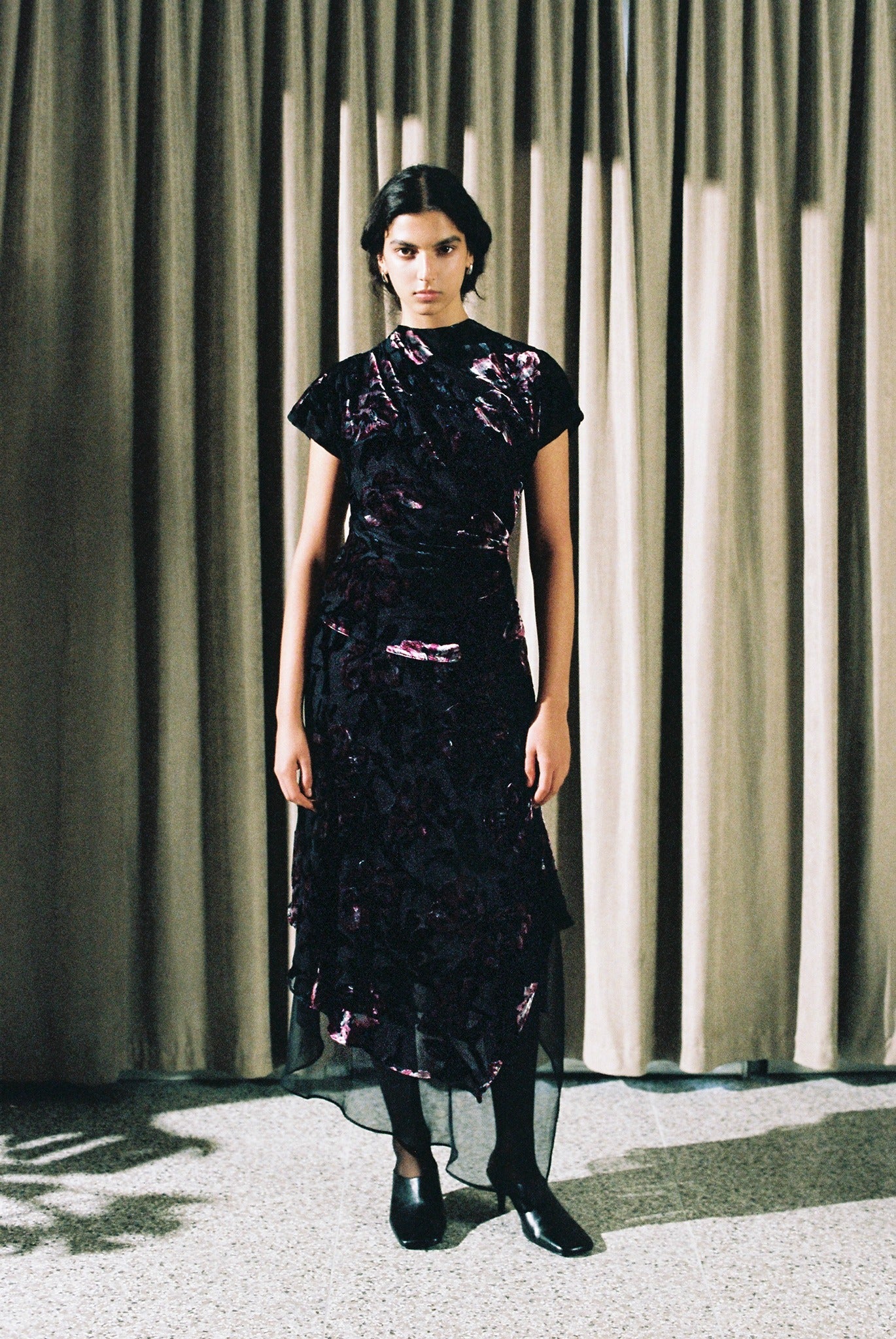 SABINA MUSAYEV - floral_devore_black_fw_25_26