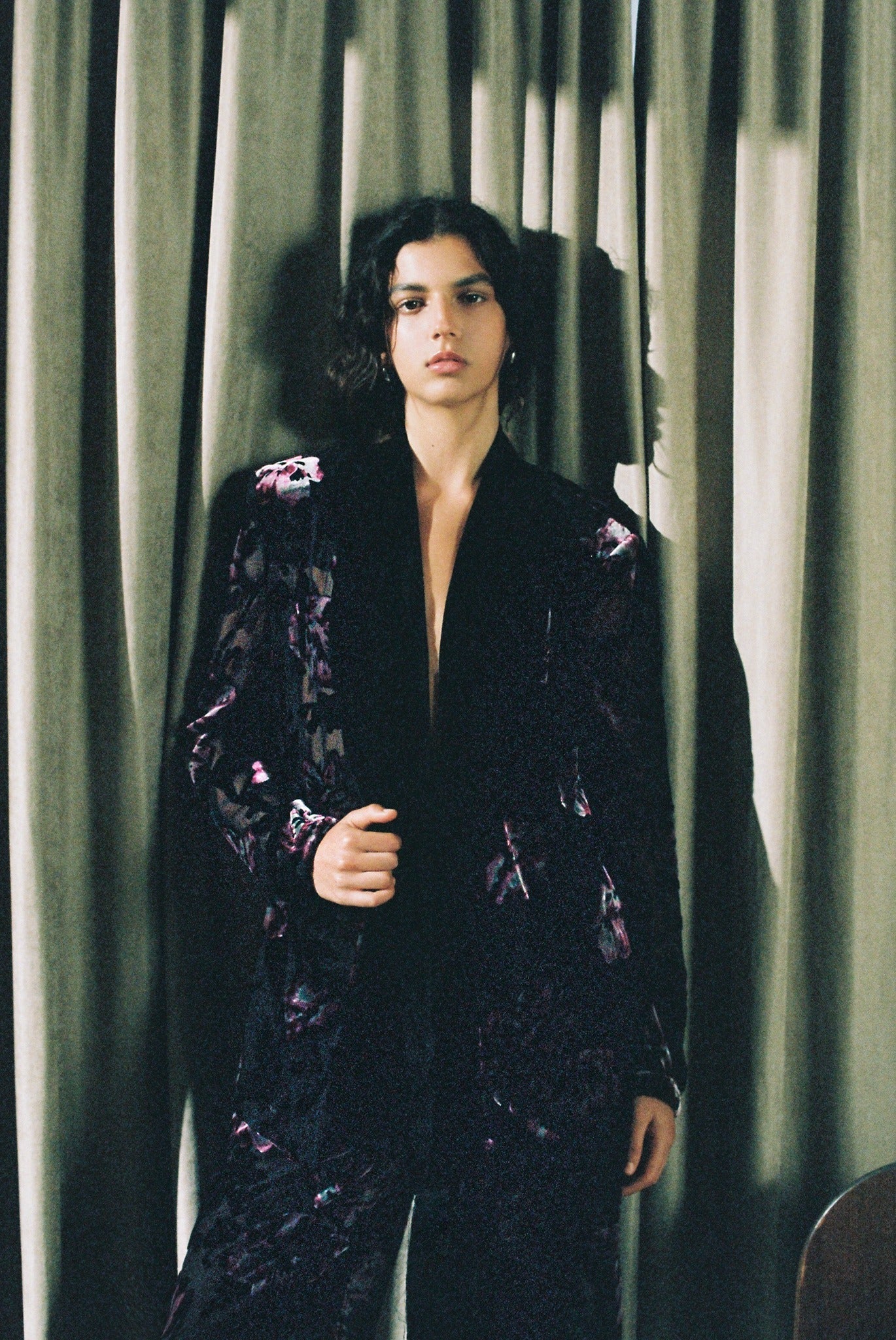 SABINA MUSAYEV - floral_devore_black_fw_25_26