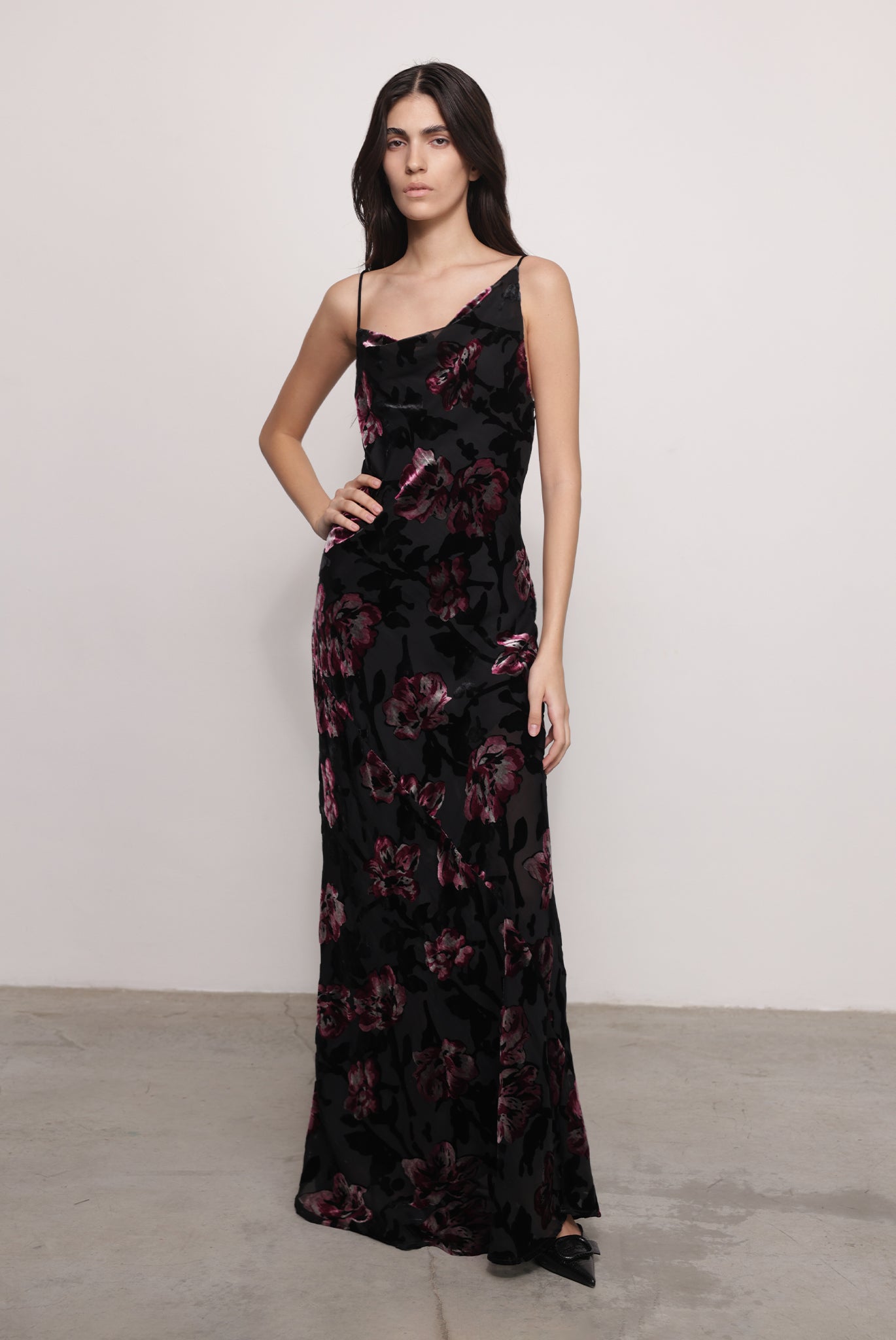 SABINA MUSAYEV - floral_devore_black_fw_25_26