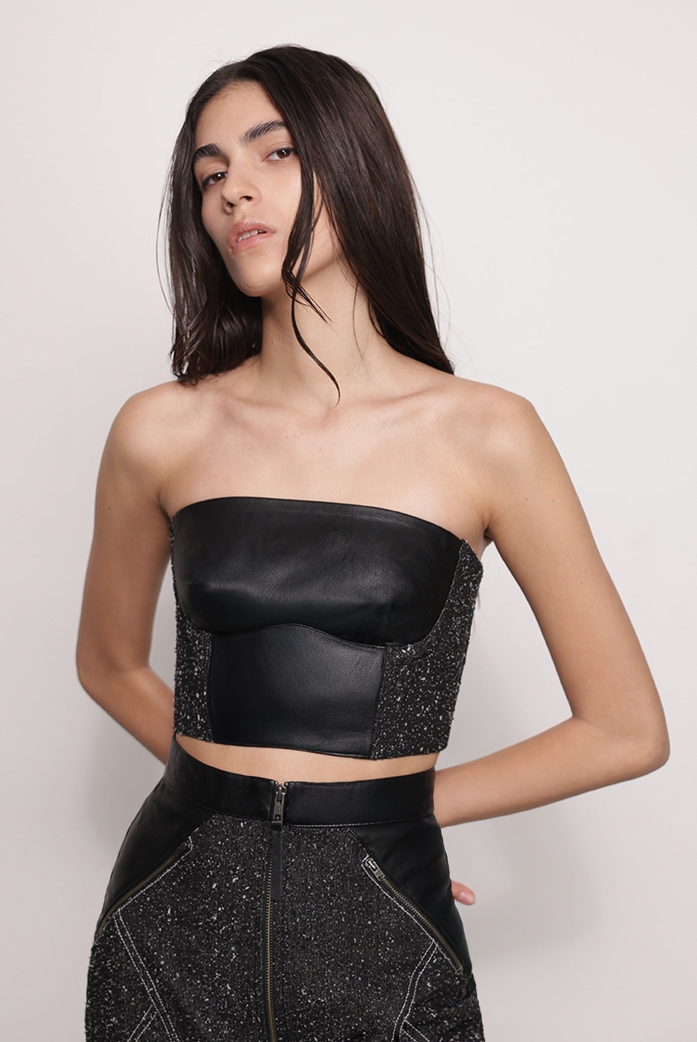 SABINA MUSAYEV - boucle_denim_black_fw_25_26