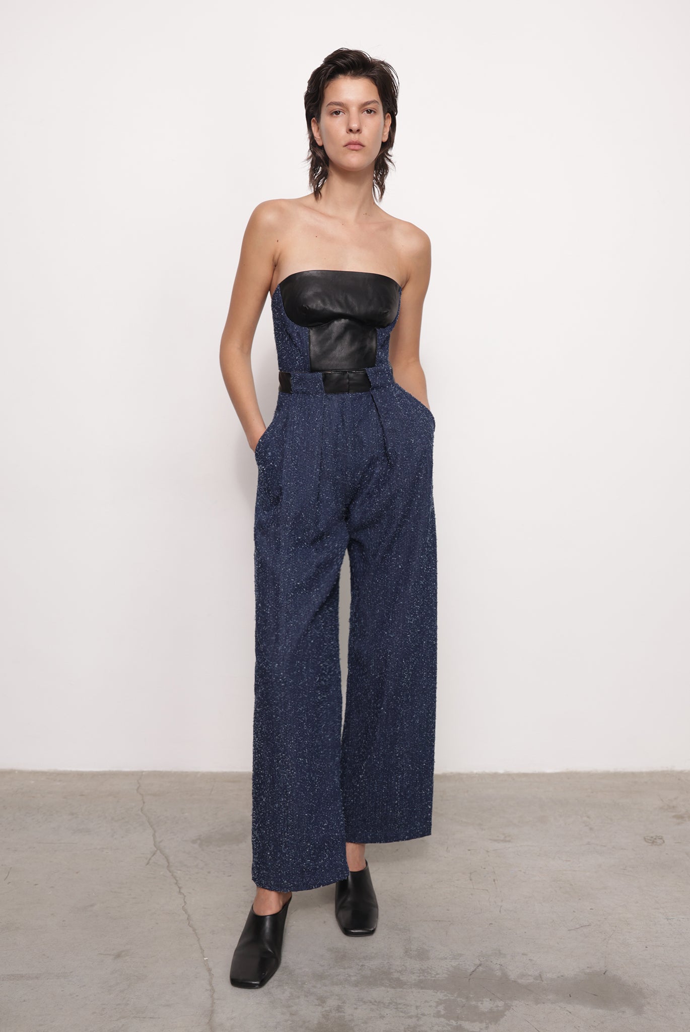 SABINA MUSAYEV - boucle_denim_dark_blue_fw_25_26