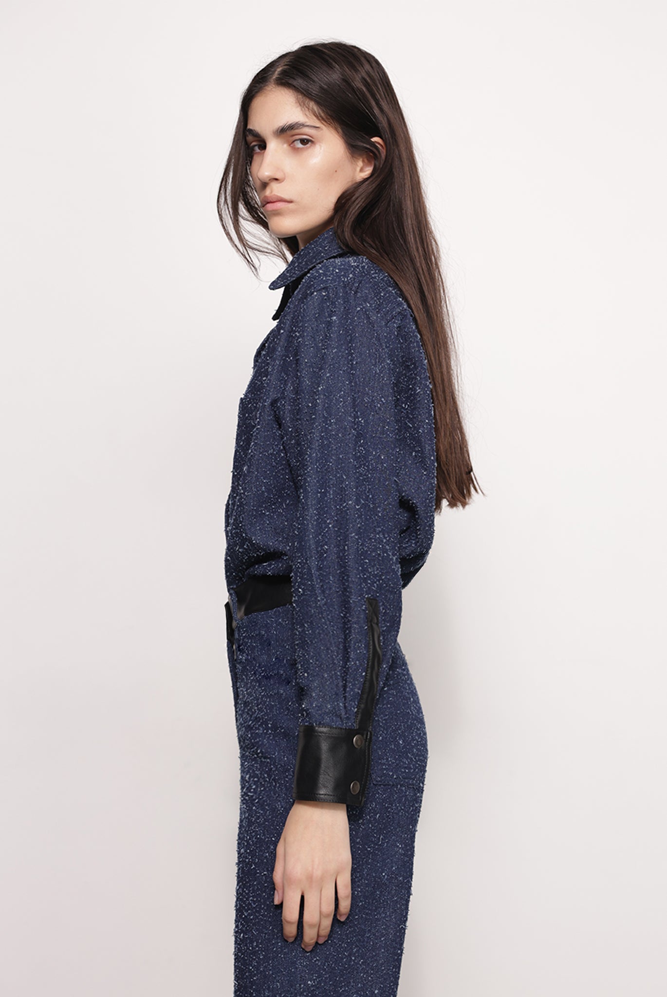 SABINA MUSAYEV - boucle_denim_dark_blue_fw_25_26