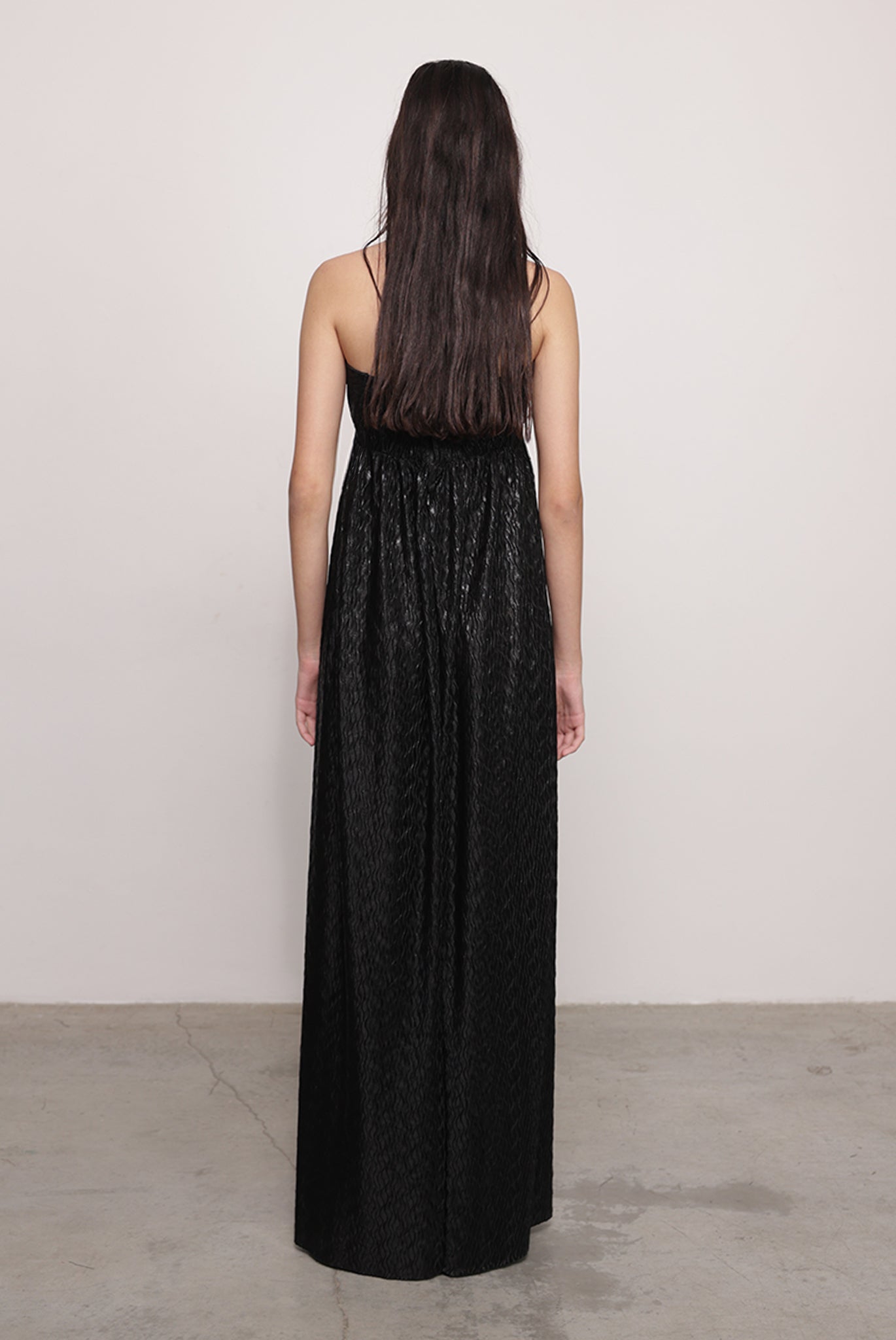 SABINA MUSAYEV - pleated_knit_w._foil_black_fw_25_26