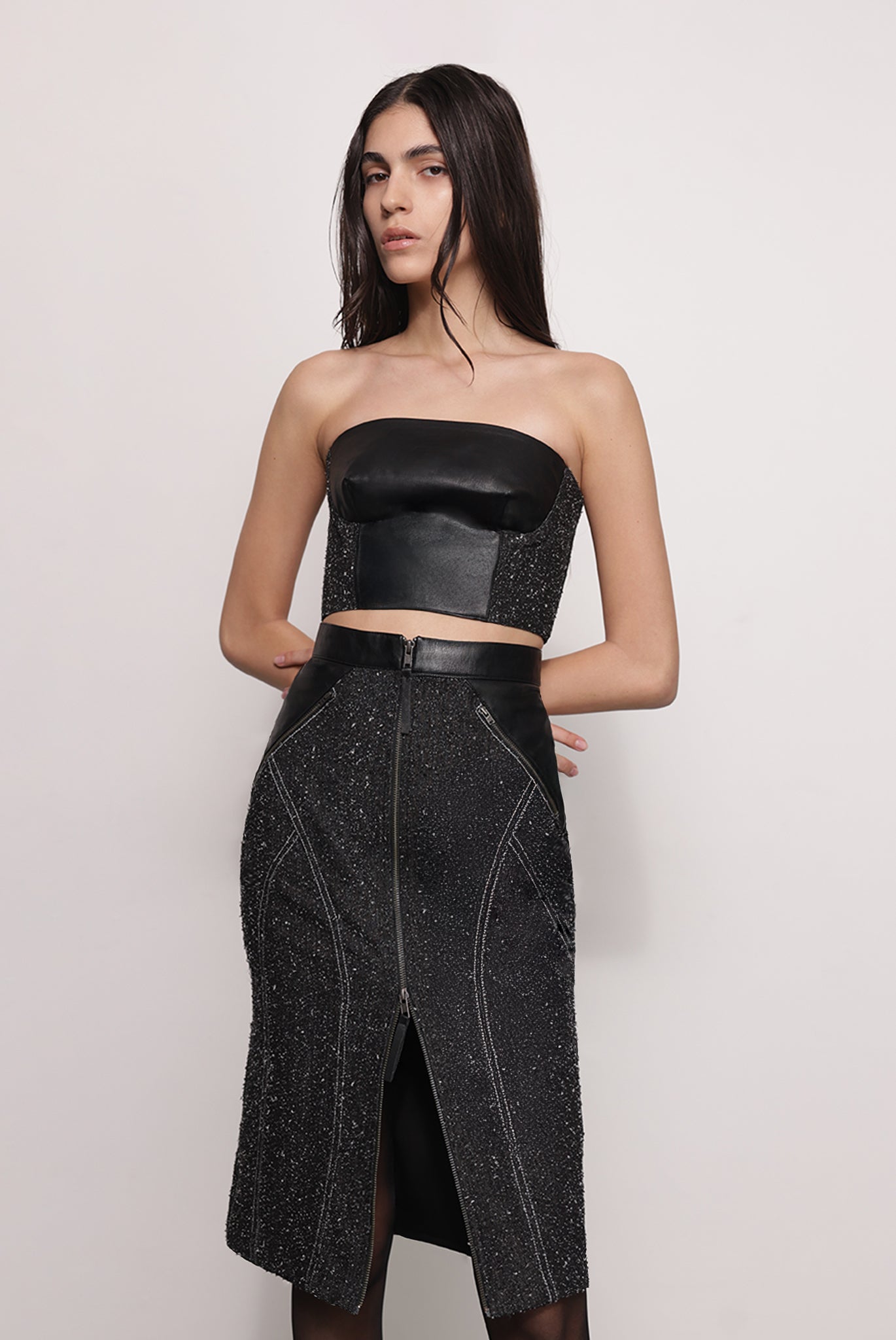 SABINA MUSAYEV - boucle_denim_black_fw_25_26