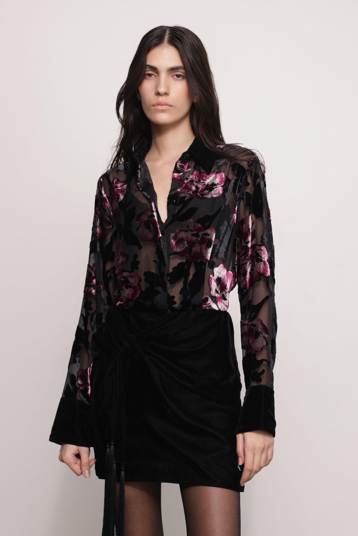 SABINA MUSAYEV - floral_devore_black_fw_25_26