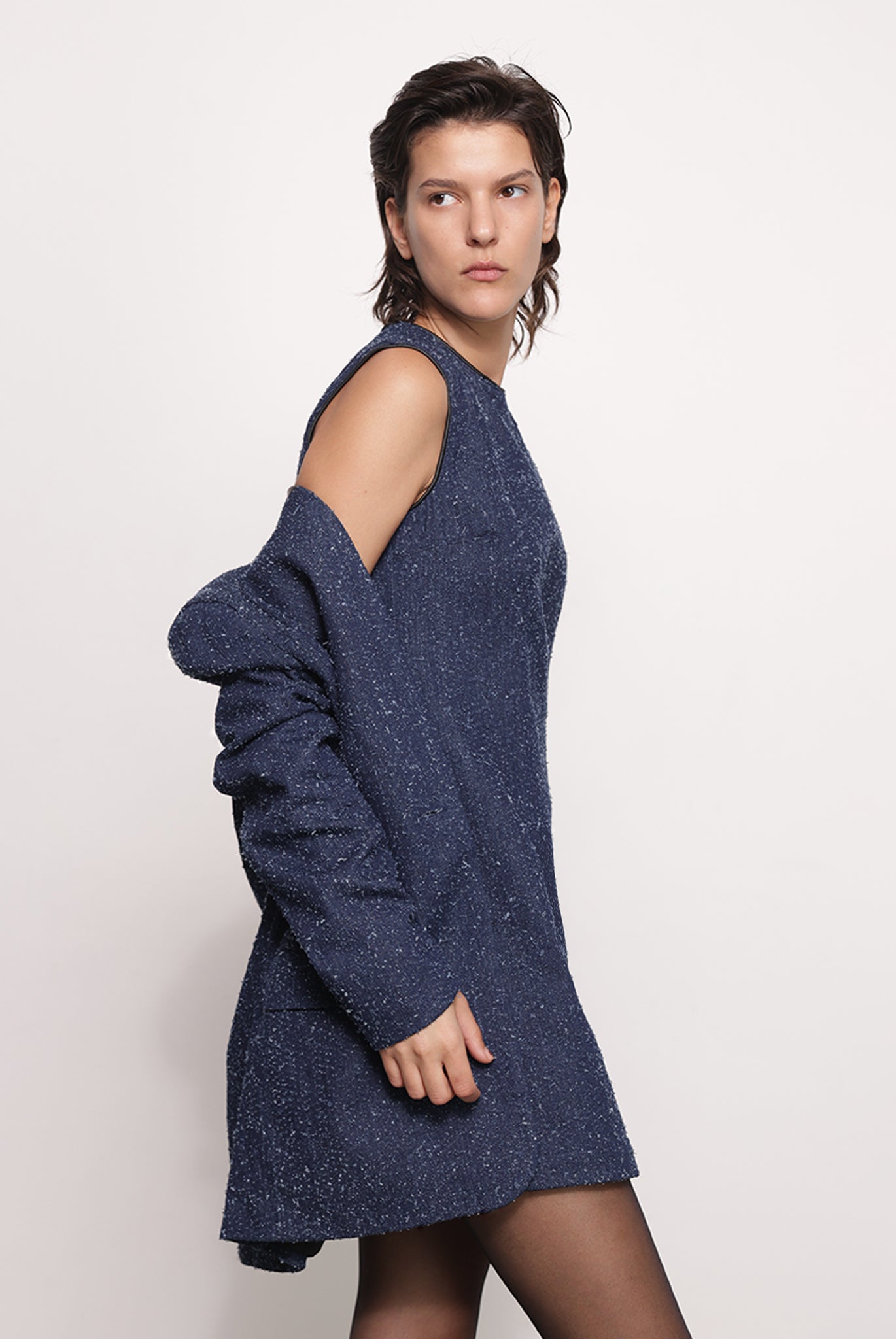 SABINA MUSAYEV - boucle_denim_dark_blue_fw_25_26