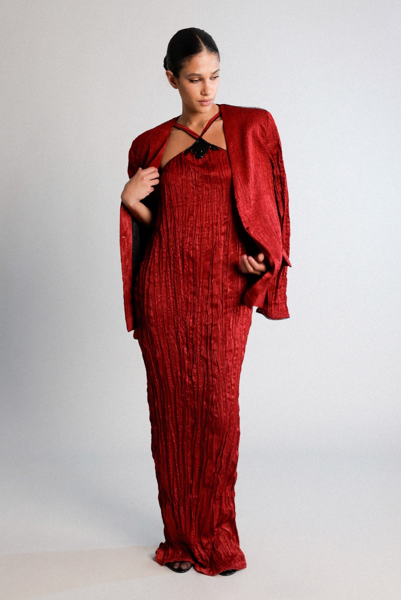 SABINA MUSAYEV - crinkled_satin_red_pre_spring_26