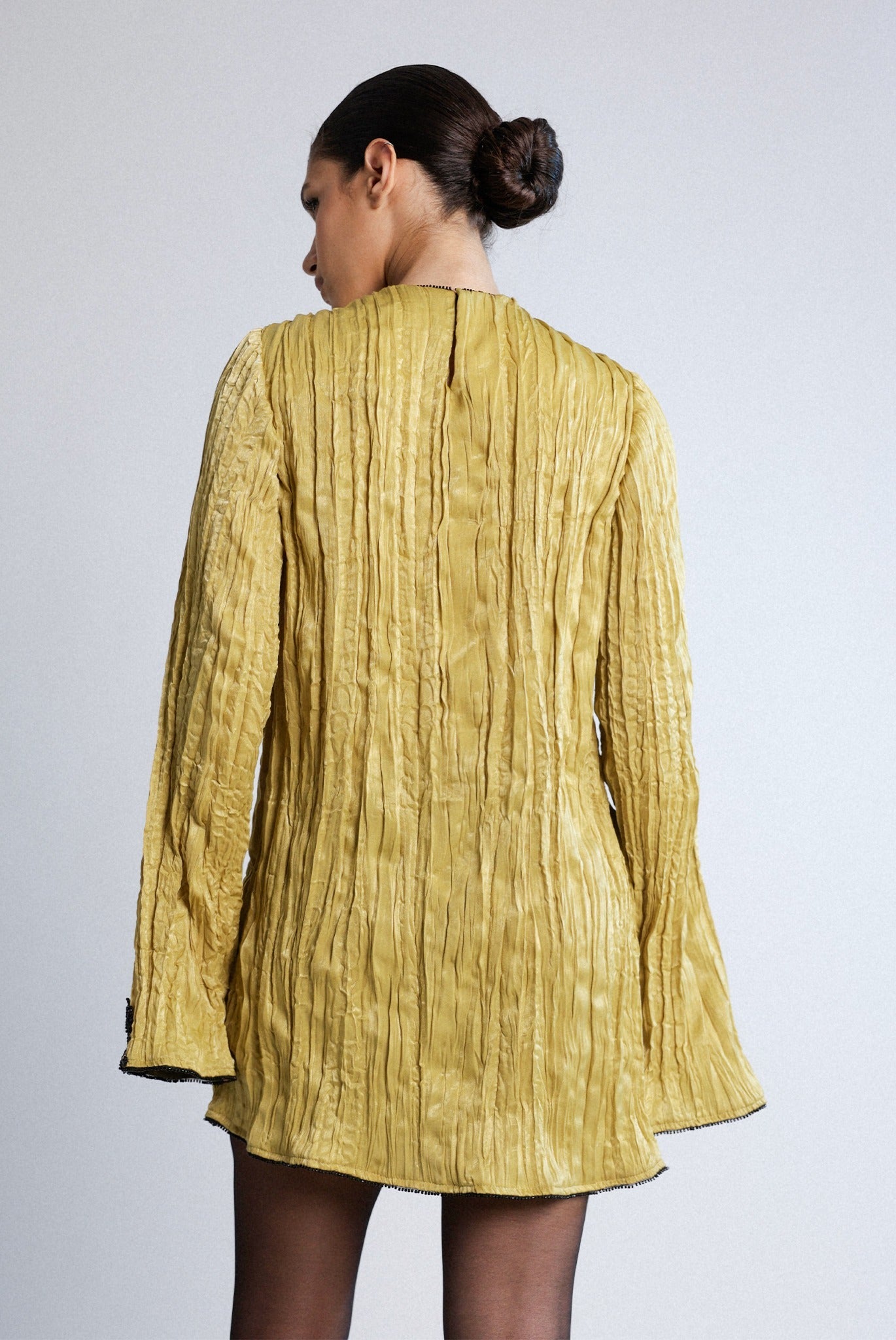 SABINA MUSAYEV - crinkled_satin_antique_gold_pre_spring_26