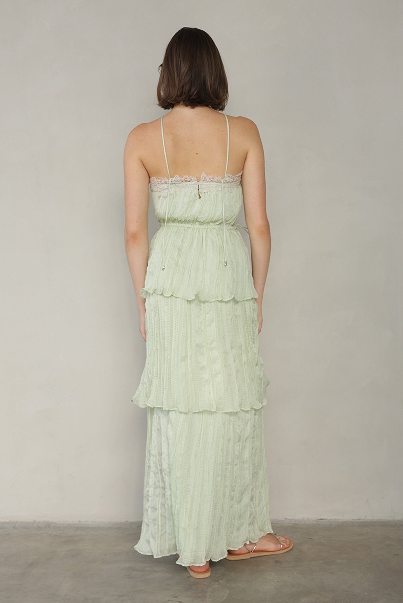 SABINA MUSAYEV - pleated_chiffon_aloe_vera_summer_26