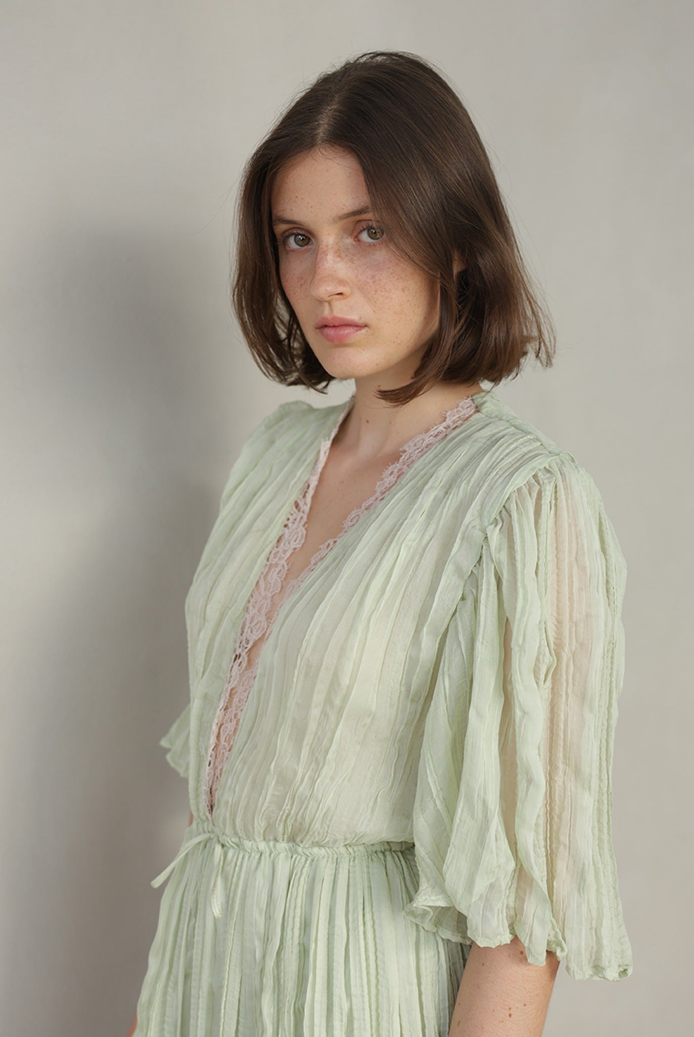 SABINA MUSAYEV - pleated_chiffon_aloe_vera_summer_26