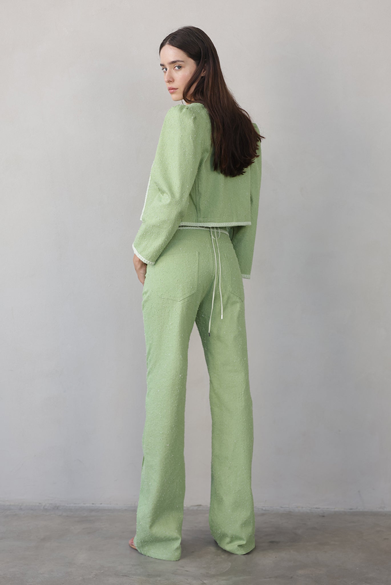 SABINA MUSAYEV - boucle_denim_matcha_summer_26