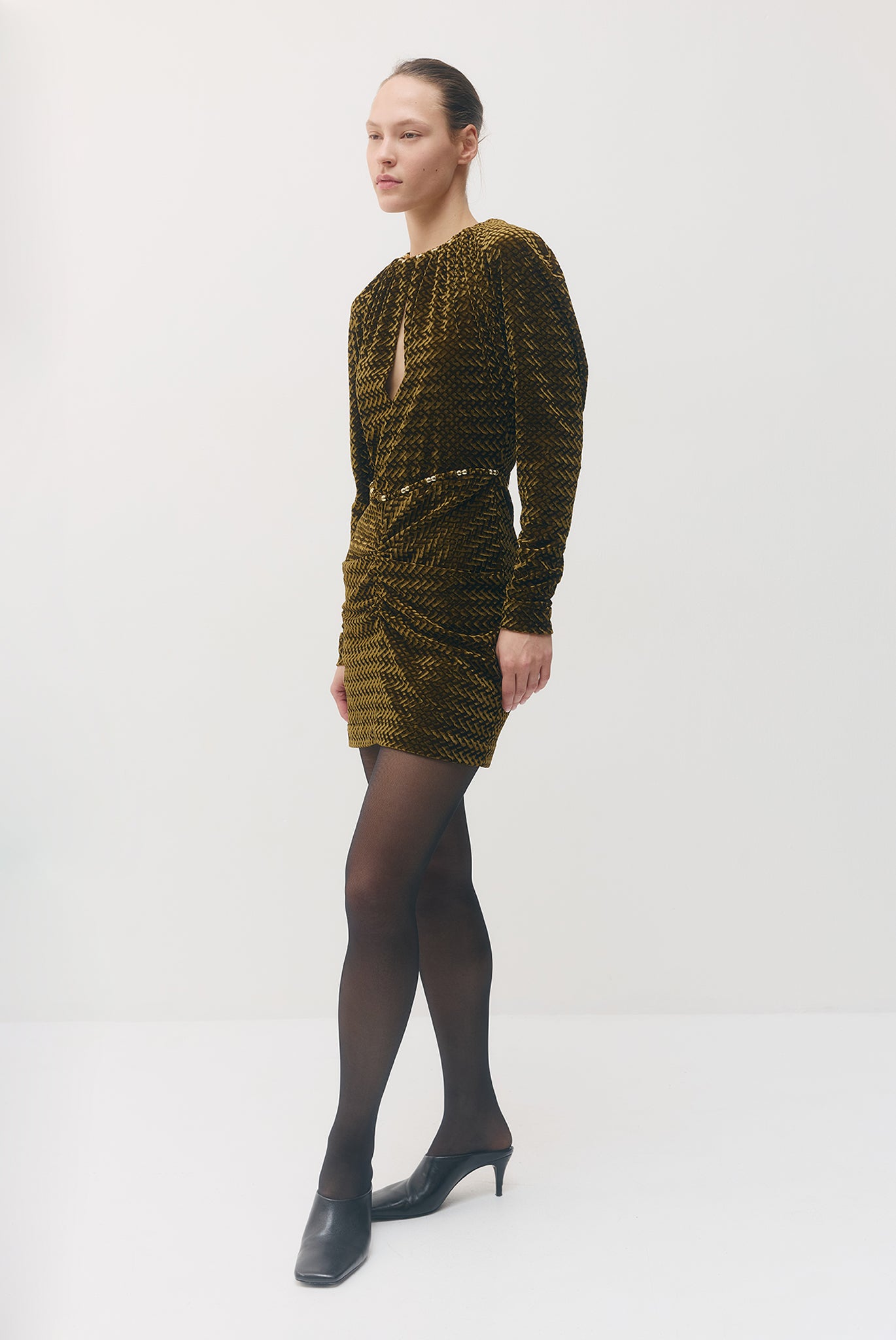 SABINA MUSAYEV - embossed_velvet_olive_fw_26_27