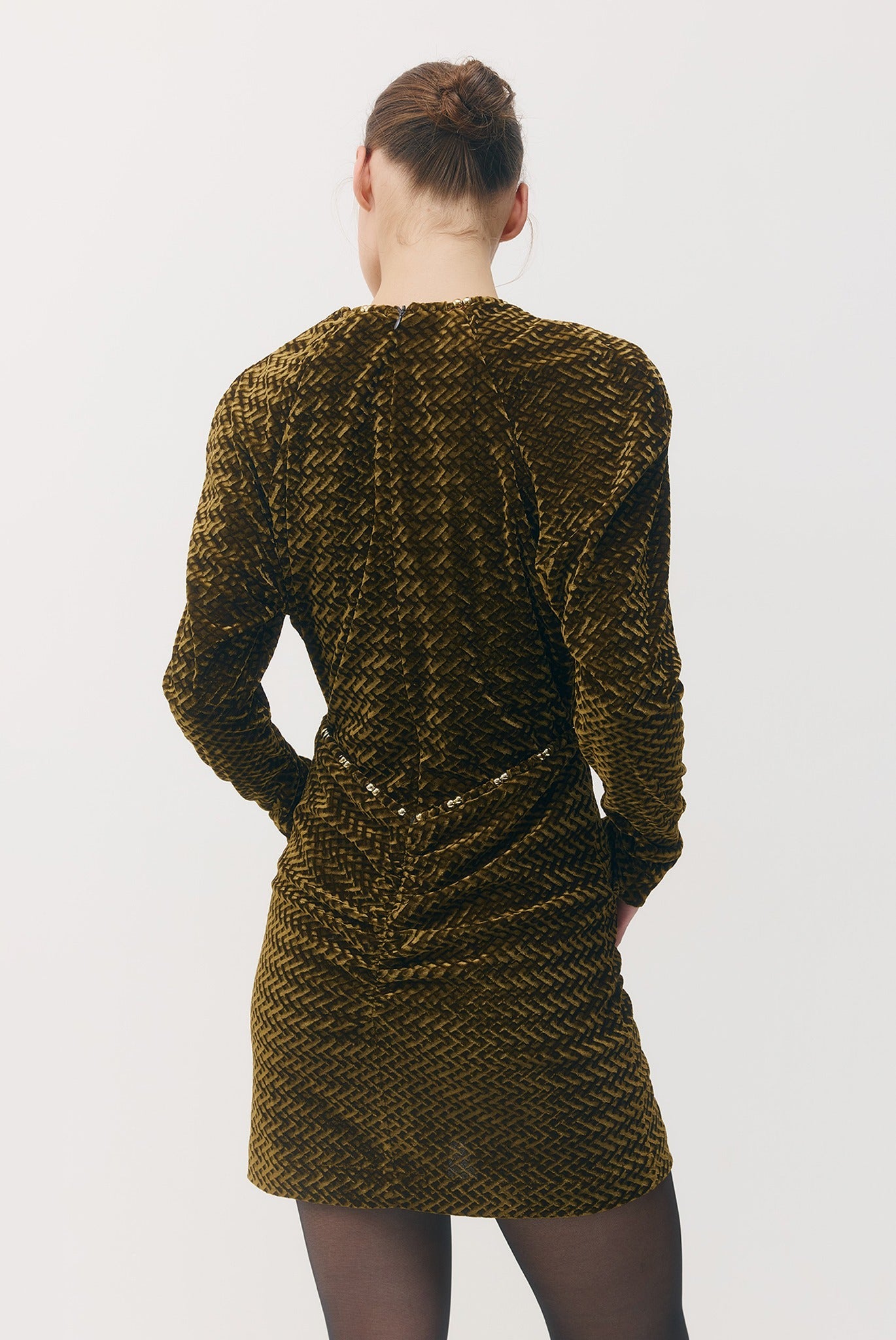 SABINA MUSAYEV - embossed_velvet_olive_fw_26_27