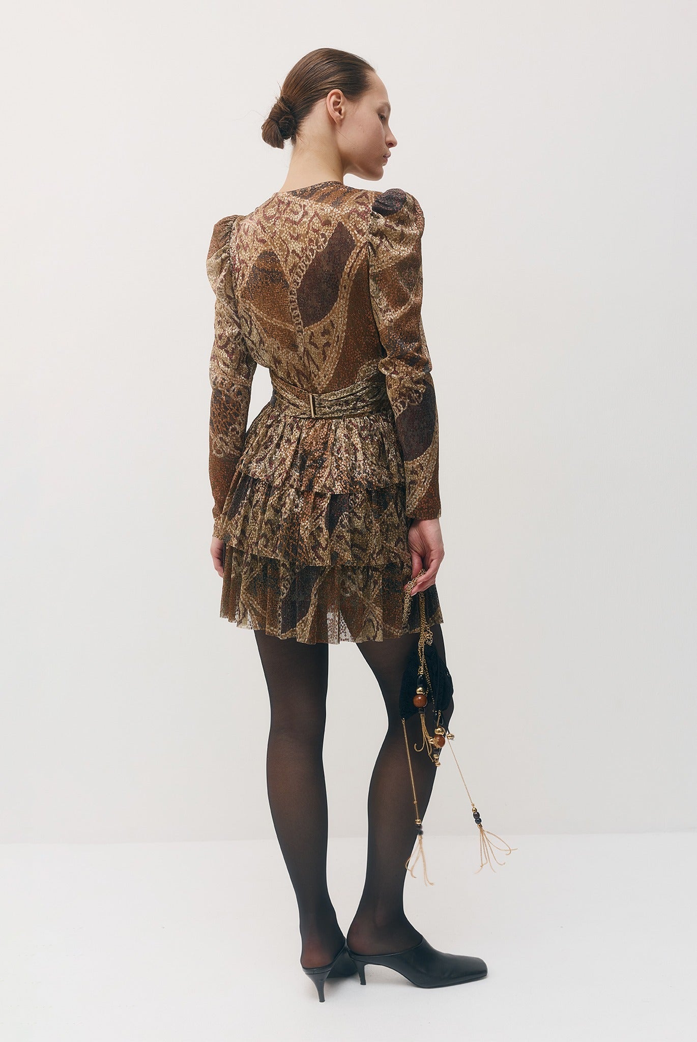SABINA MUSAYEV - printed_ray_lurex_bronze_gold_print_fw_26_27