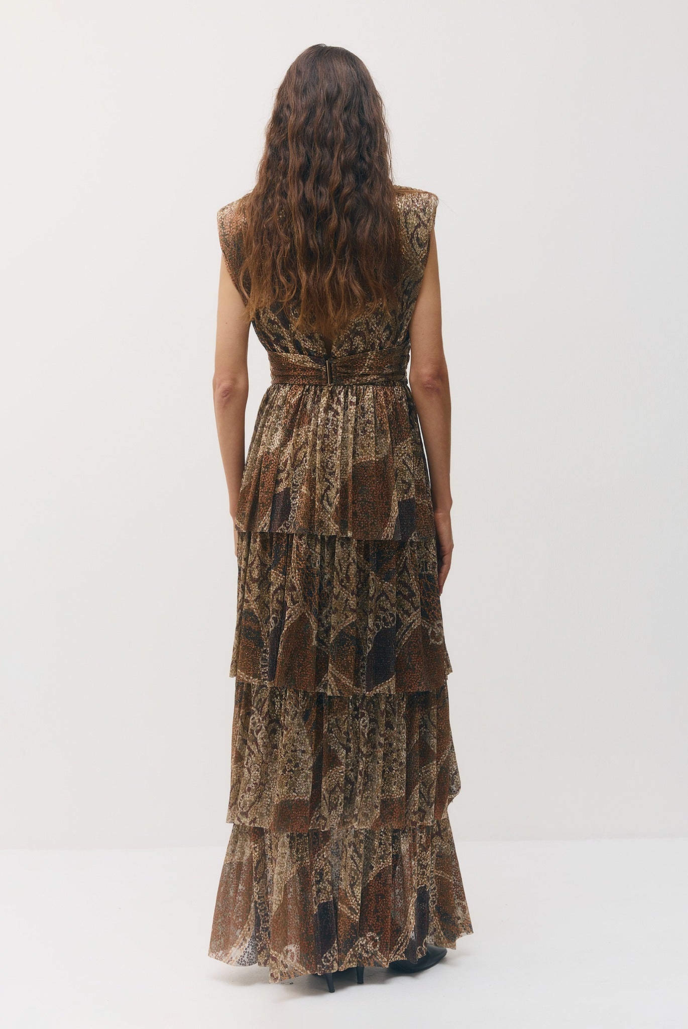 SABINA MUSAYEV - printed_ray_lurex_bronze_gold_print_fw_26_27
