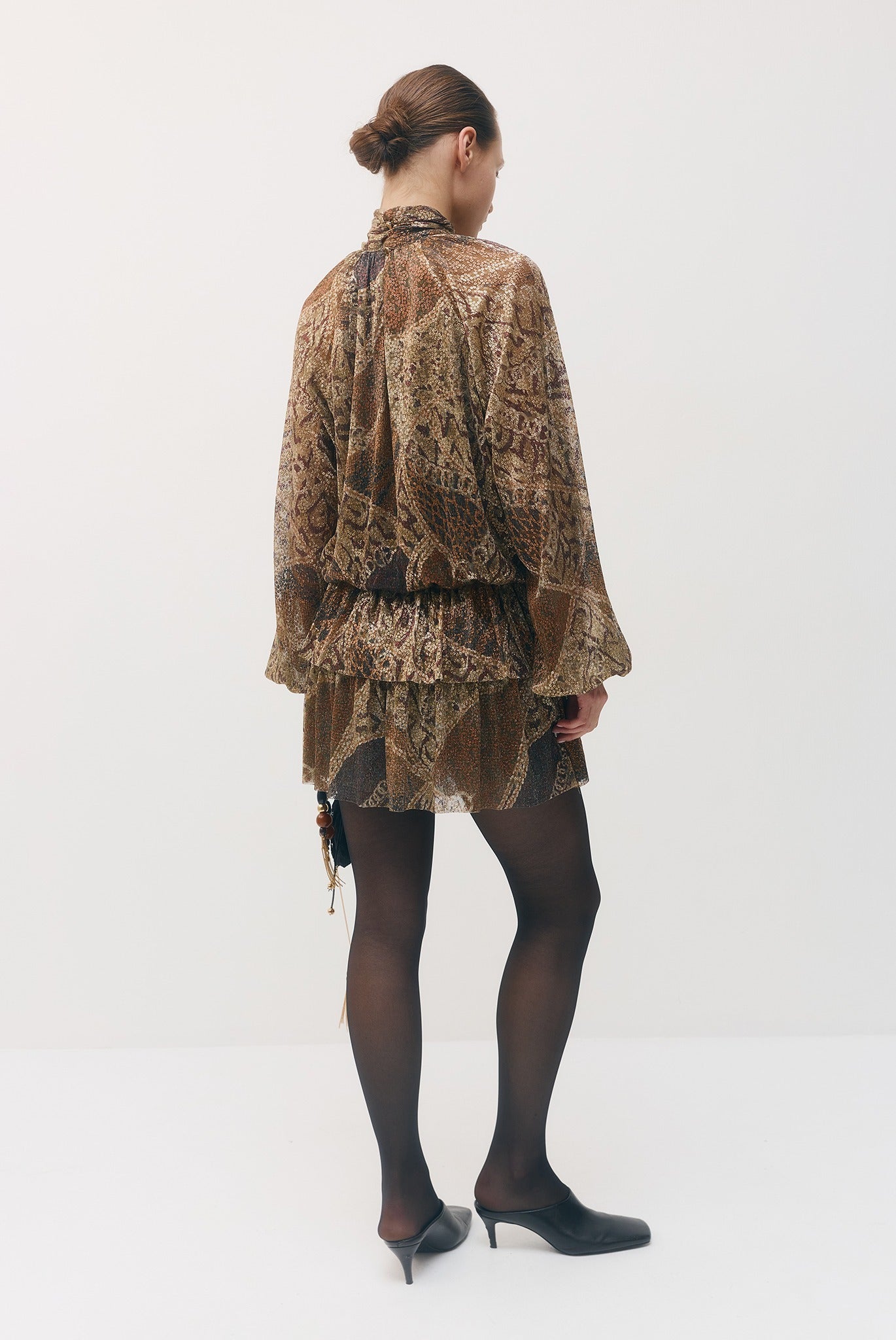 SABINA MUSAYEV - printed_ray_lurex_bronze_gold_print_fw_26_27