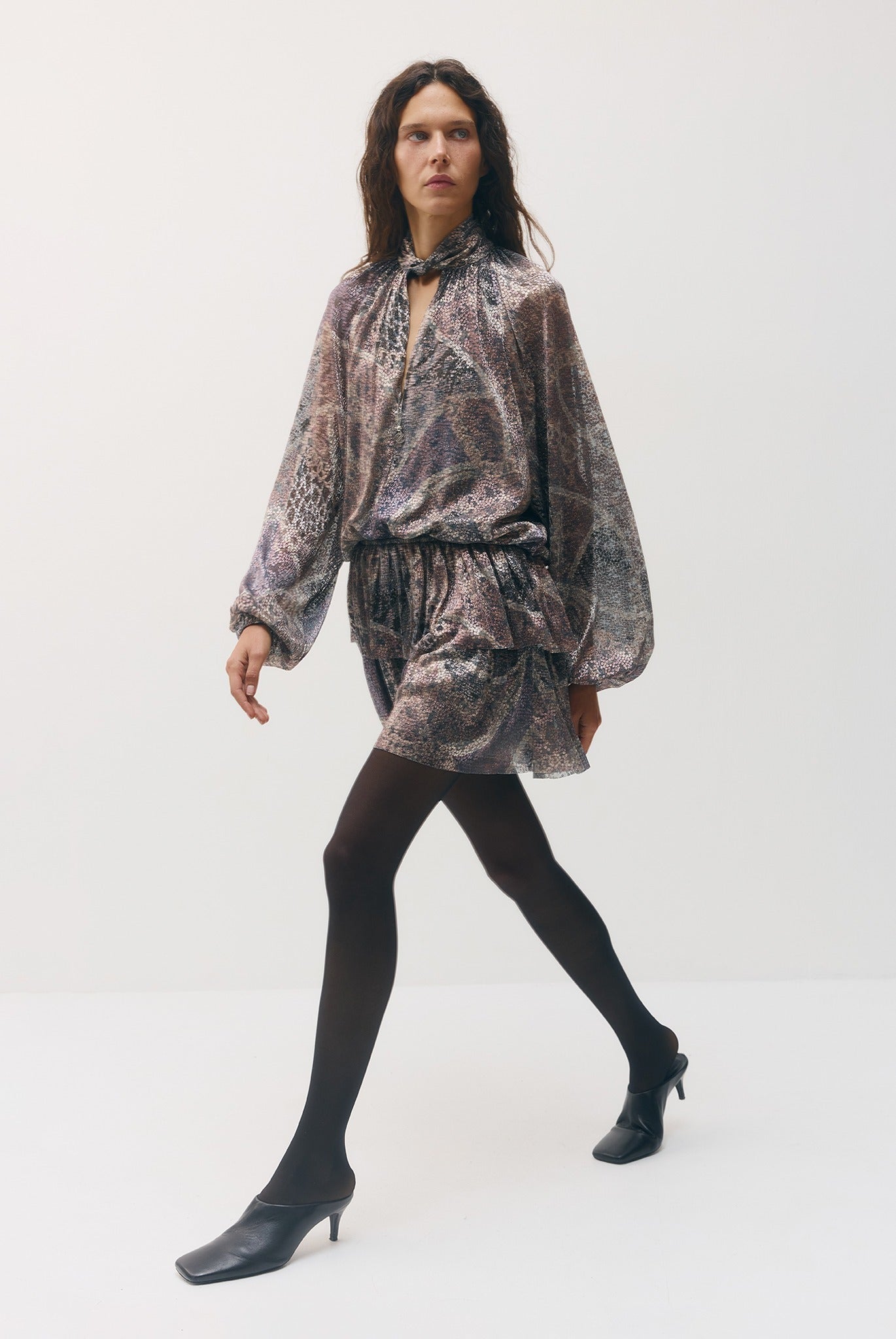 SABINA MUSAYEV - printed_ray_lurex_silver_purple_print_fw_26_27