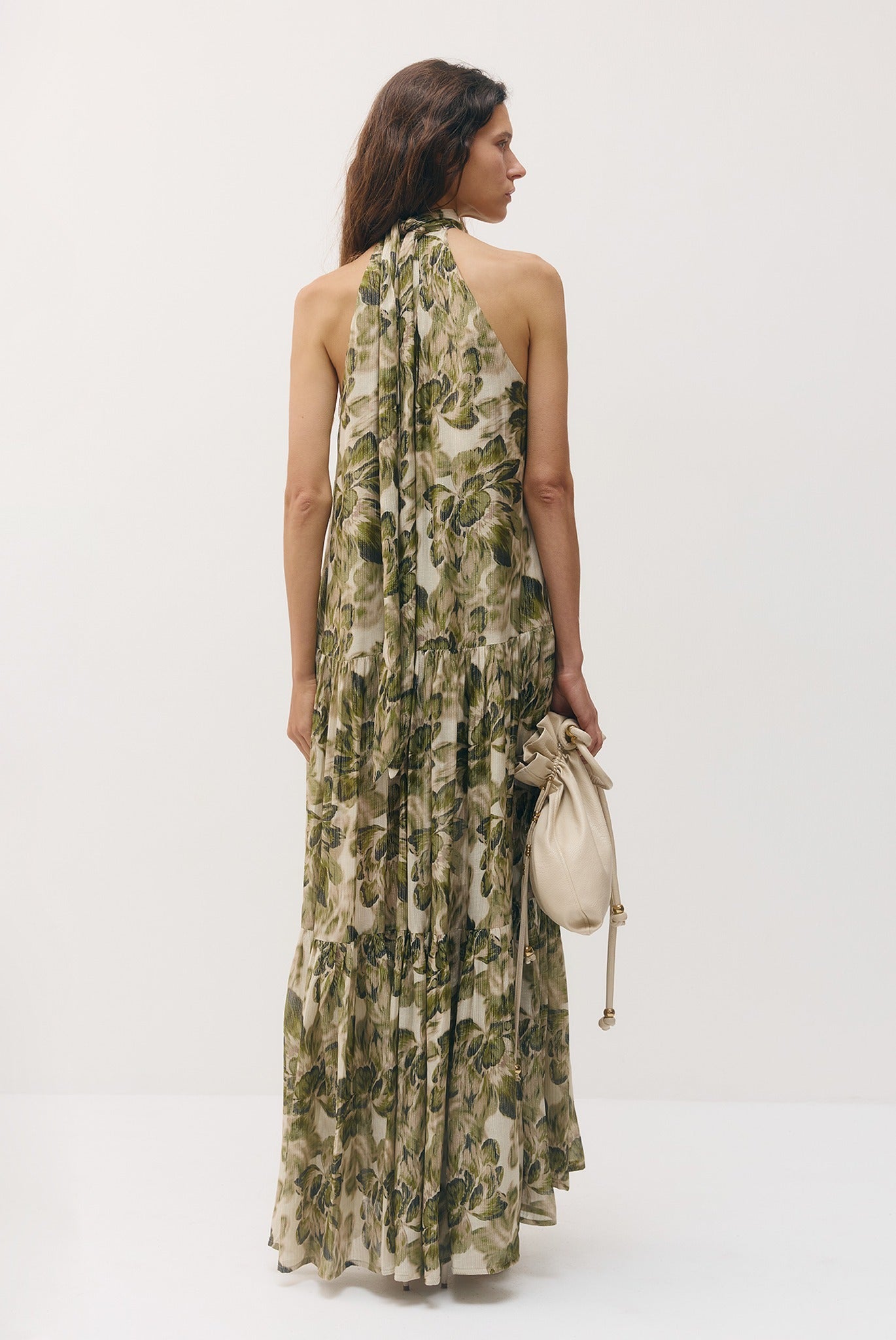 SABINA MUSAYEV - silk_blend_printed_chiffon_golden_olive_fw_26_27