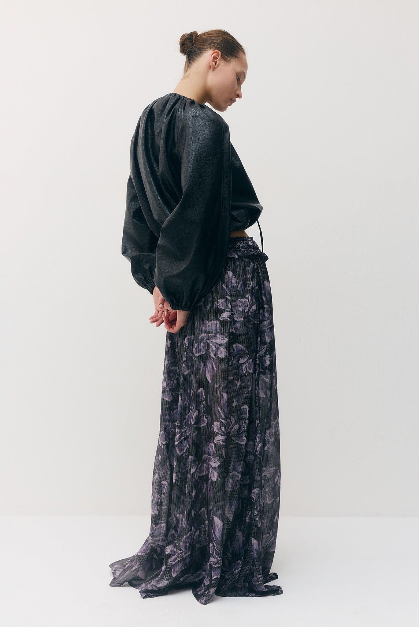 SABINA MUSAYEV - silk_blend_printed_chiffon_smokey_purple_fw_26_27